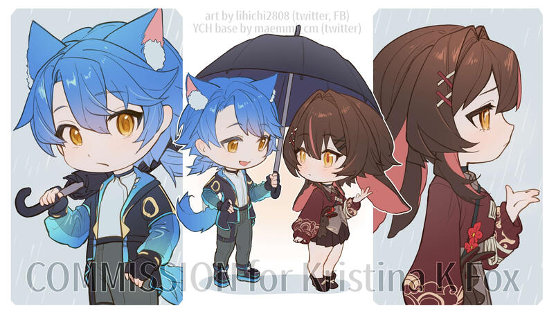 Flat color chibi
